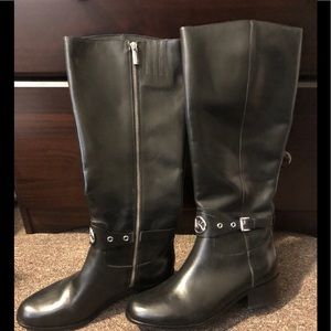 Unworn Black Michael Kors Riding Boots